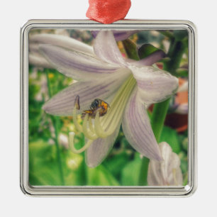 Adorno Metálico Hosta y abeja