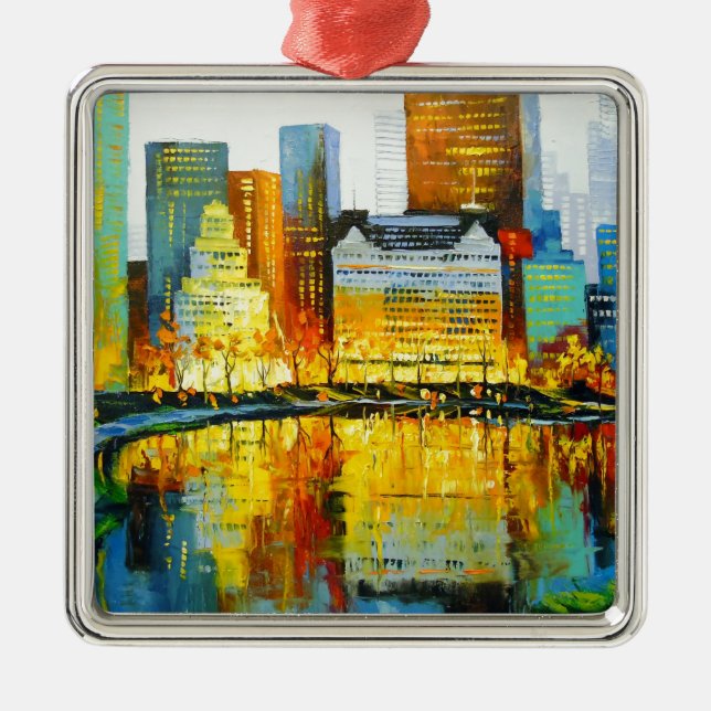 Adorno Metálico Hotel Plaza Central Park en Nueva York (Frente)