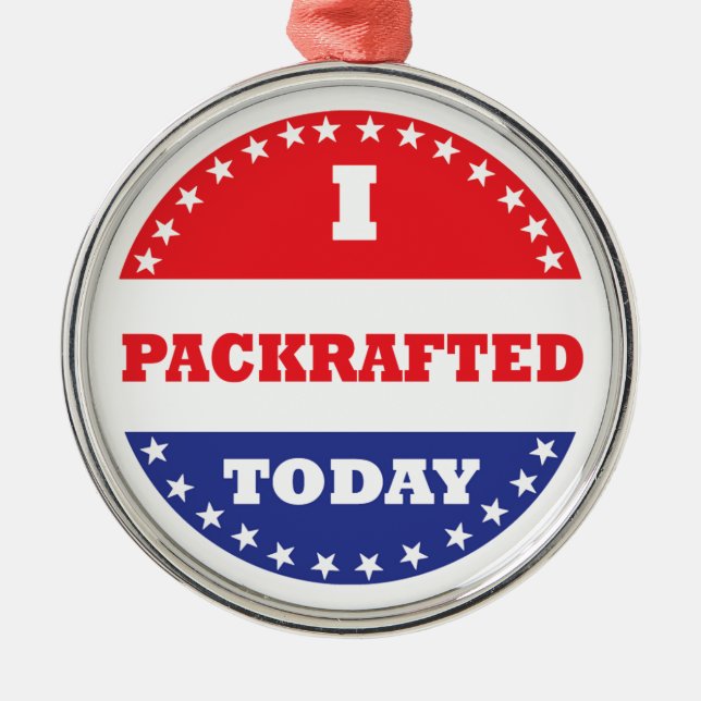 Adorno Metálico Hoy he empacado (Frente)