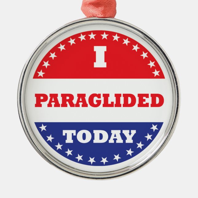 Adorno Metálico Hoy Parapente (Frente)