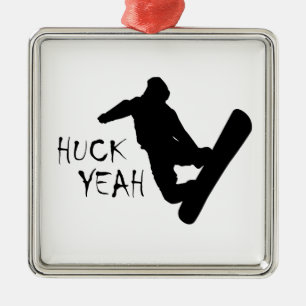Adorno Metálico Huck Yeah (Snowboarding)