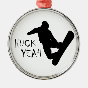 Adorno Metálico Huck Yeah (Snowboarding)