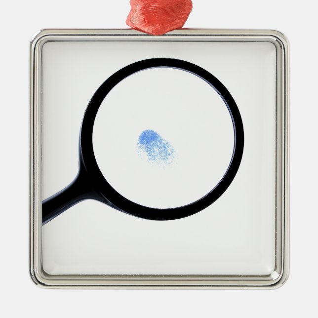 Adorno Metálico Huella digital CSI (Frente)