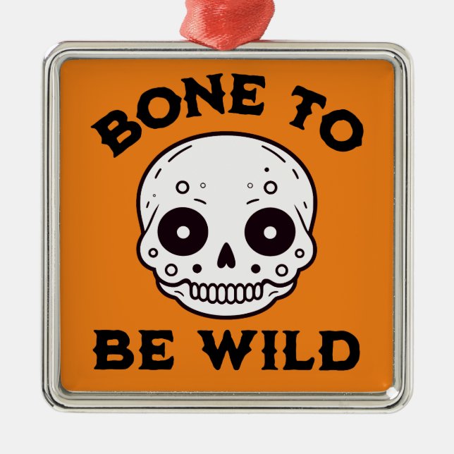 Adorno Metálico Hueso salvaje (Frente)