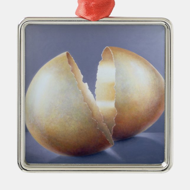 Adorno Metálico Huevo agrietado de la edad de bronce (Frente)