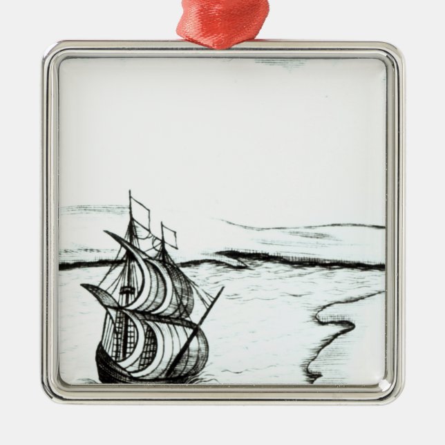 Adorno Metálico Huida Inglaterra de rey Charles II en 1651 (Frente)