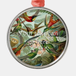 Adorno Metálico Hummingbirds vintage