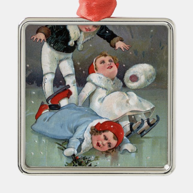 Adorno Metálico Hundimiento patinador de los niños de GladnessIce (Frente)