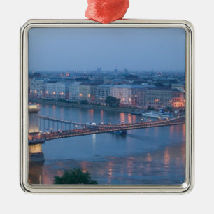 Adorno Metálico HUNGRÍA, Budapest: Puente de Szechenyi (Cadena), 3