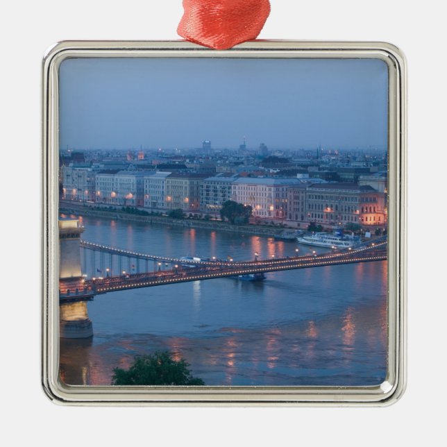 Adorno Metálico HUNGRÍA, Budapest: Puente Szechenyi (cadena), 3 (Frente)