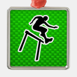 Adorno Metálico Hurdler verde