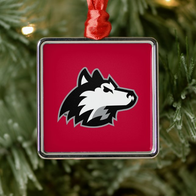 Adorno Metálico Huskies del norte de Illinois (Árbol)