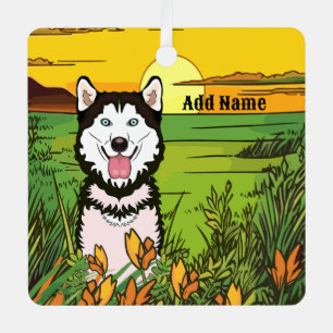 Adorno Metálico Husky