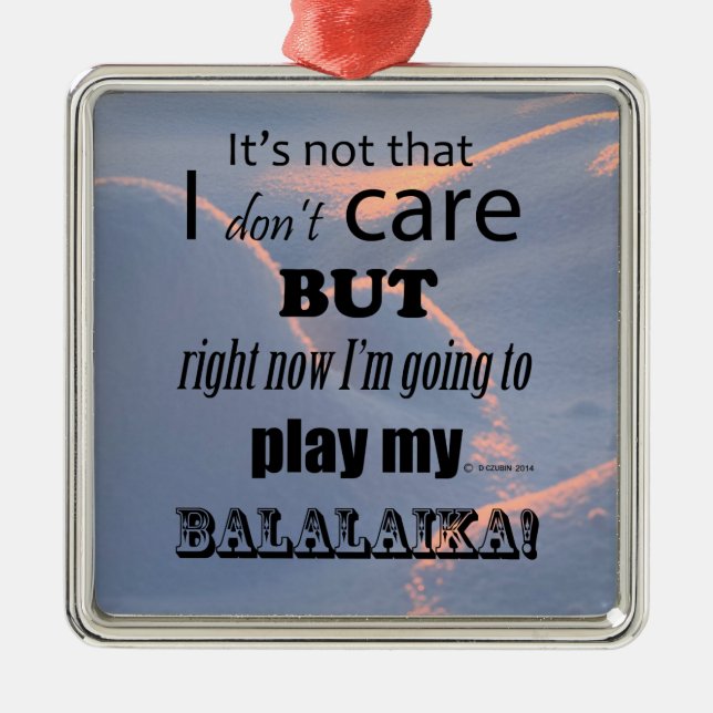 Adorno Metálico I Care Balalaika (Frente)