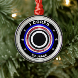 Adorno Metálico I Corps "America's Corps" Keepsake Navidades