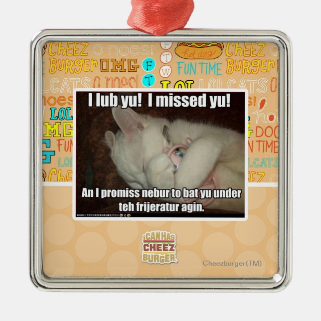 Adorno Metálico ¡I lub Yu! ¡Falté a yu! (Frente)