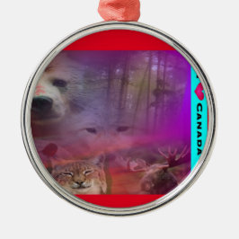 Adorno Metálico I Luv Canadá