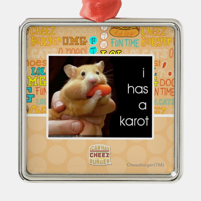 Adorno Metálico I tiene un karot (Frente)