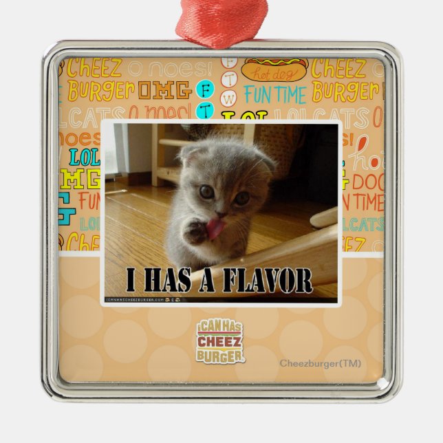 Adorno Metálico I tiene un sabor (Frente)