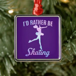 Adorno Metálico I'd Rather Be Skating   