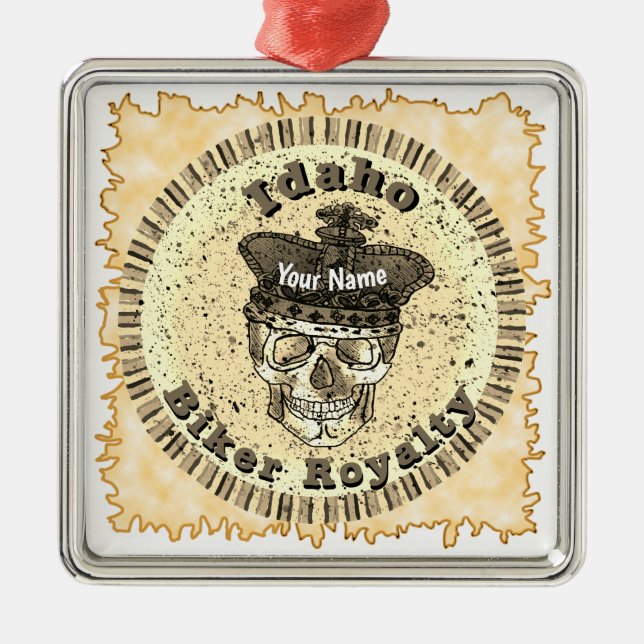 Adorno Metálico Idaho Biker  (Frente)