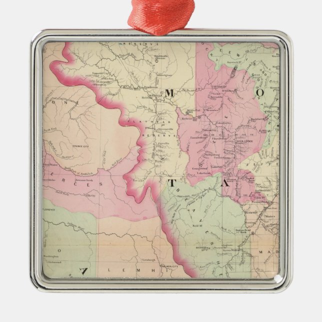 Adorno Metálico Idaho, Montana del oeste (Frente)