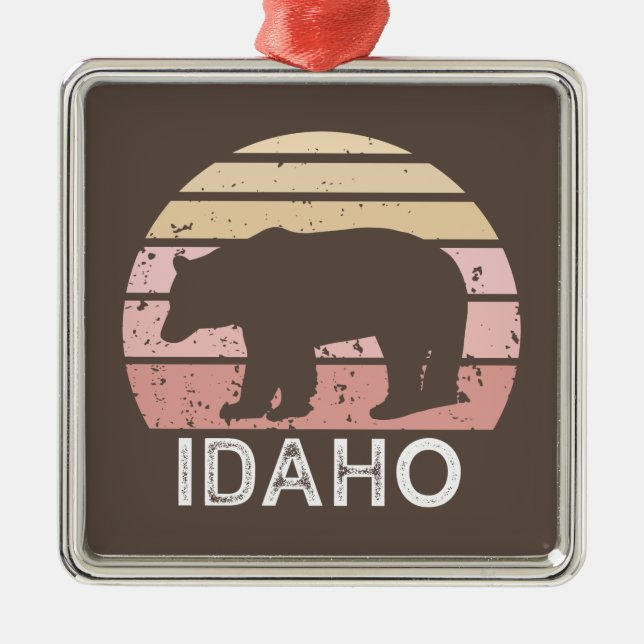 Adorno Metálico Idaho Retro Bear (Frente)