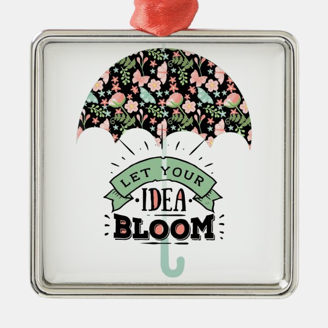 Adorno Metálico Idea Bloom Umbrella (Frente)