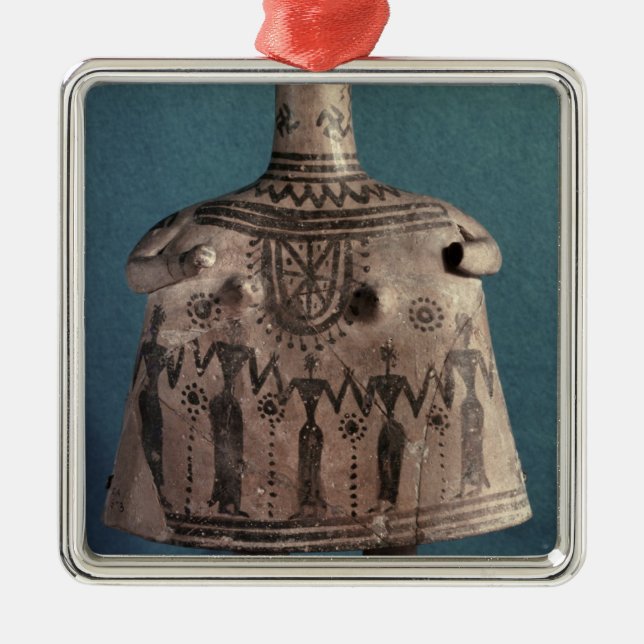 Adorno Metálico Ídolo de Bell, de Thebes, Boeotia, c.700 A.C. (Frente)