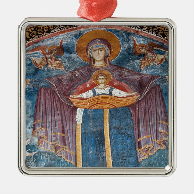 Adorno Metálico Iglesia Ortodoxa Serbia y lugar de la UNESCO, (Frente)