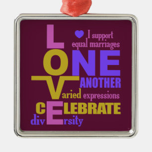 Adorno Metálico Igualdad matrimonial / Un personalizado de amor