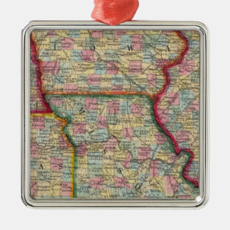 Adorno Metálico Illinois, Missouri, Iowa, Nebraska Y Kansas