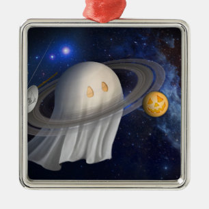 Adorno Metálico Ilustracion de Halloween de un artista