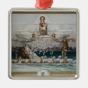 Adorno Metálico Ilustracion de la comedia divina" 2 de Dante "