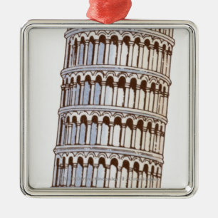 Adorno Metálico Ilustracion de la torre de Pisa