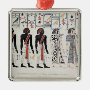 Adorno Metálico Ilustracion de las tumbas de los reyes en