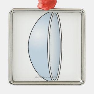 Adorno Metálico Ilustracion de lentes de contacto blandas