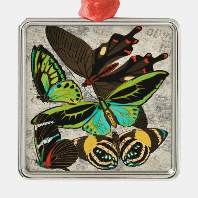 Adorno Metálico Ilustracion de mariposas antiguas de Francia-1 (Frente)