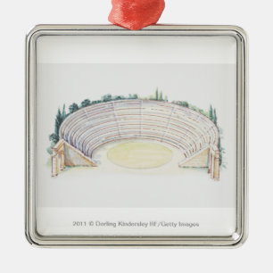 Adorno Metálico Ilustracion del amphitheatre romano