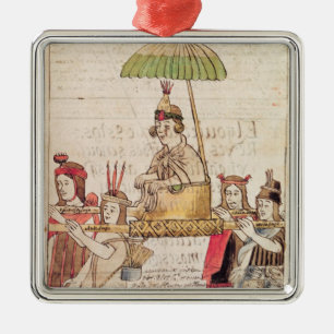 Adorno Metálico Ilustracion del inca de Huascar