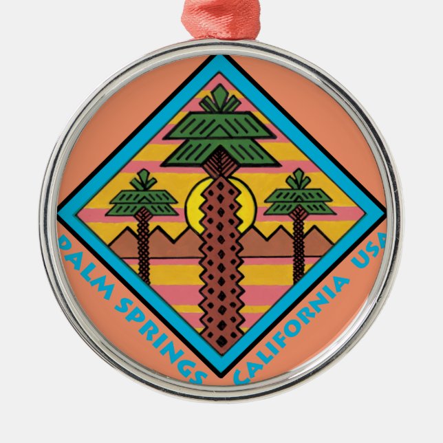 Adorno Metálico Ilustraciones originales de California los (Frente)