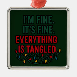 Adorno Metálico I'm Fine, It's Fine. Everything is Tangled