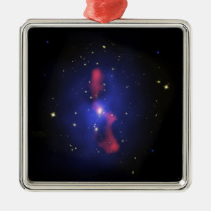 Adorno Metálico Imagen compuesta de un racimo de la galaxia