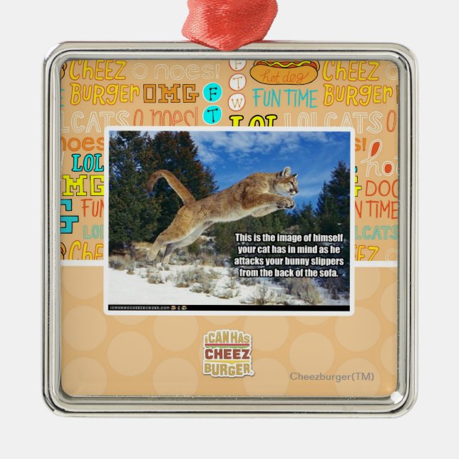 Adorno Metálico Imagen del gato (Frente)