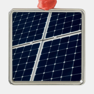 Adorno Metálico Imagen divertida de un panel de energía solar