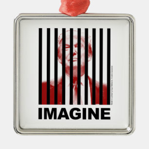 Adorno Metálico Imaginen a Trump tras las rejas