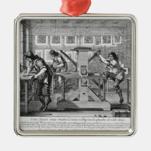 Adorno Metálico Imprenta francesa, 1642
