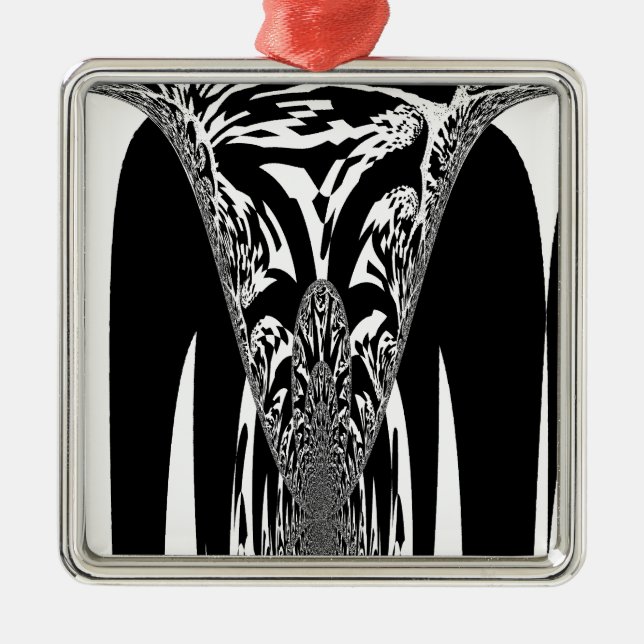 Adorno Metálico Impresión de arte abstracto africano (Frente)