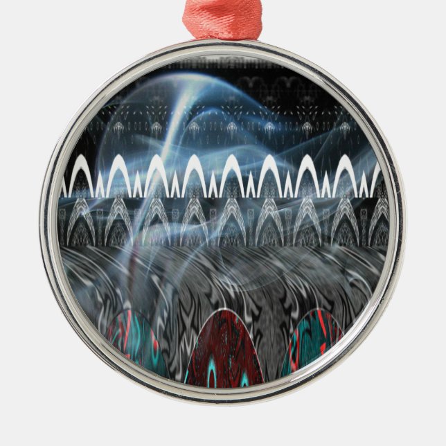 Adorno Metálico Impresión de arte abstracto asombroso (Frente)