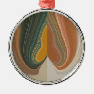 Adorno Metálico Impresión de arte abstracto retro